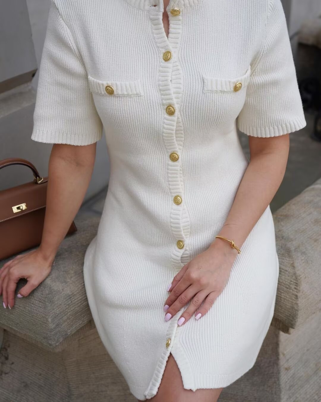 ÉLORÉA — Robe Maille Chic Élégante