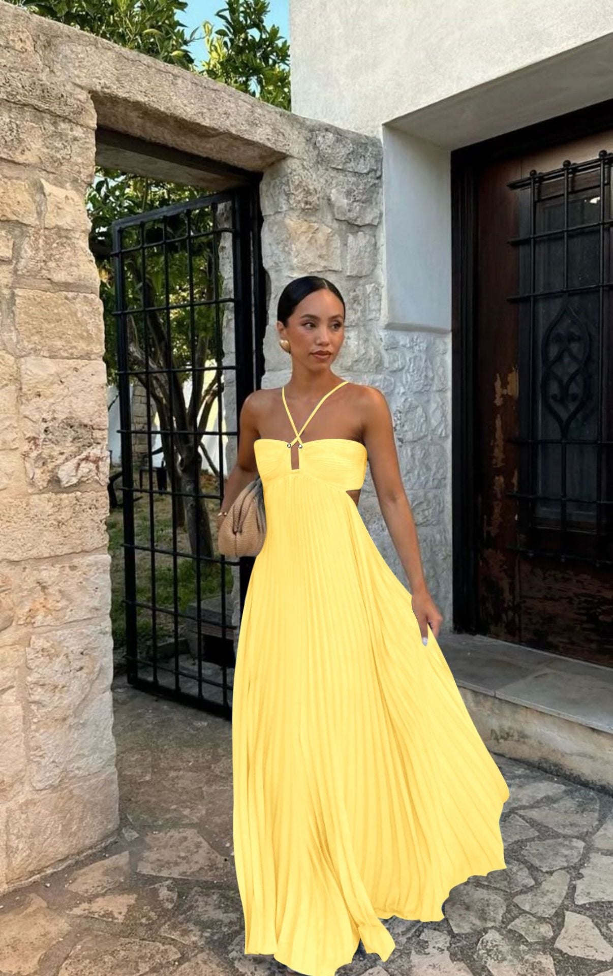 LUMELIA — Robe Maxi Tube, Taille Haute