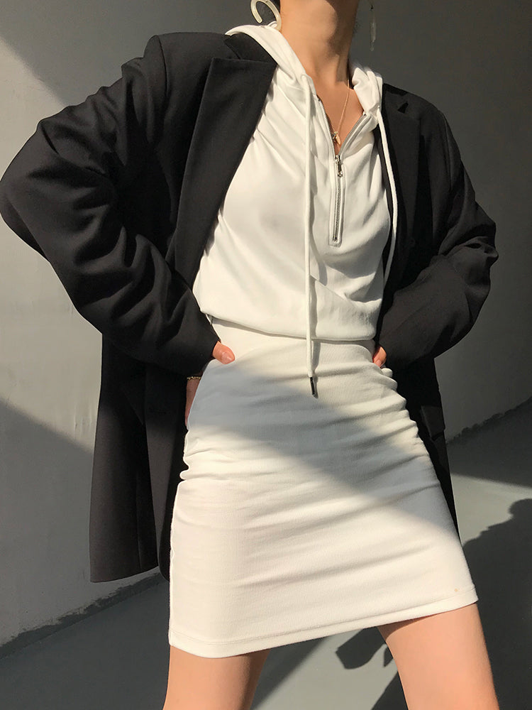 ZANELIA — Veste Élégante Style Commuter à Boutonnage Simple