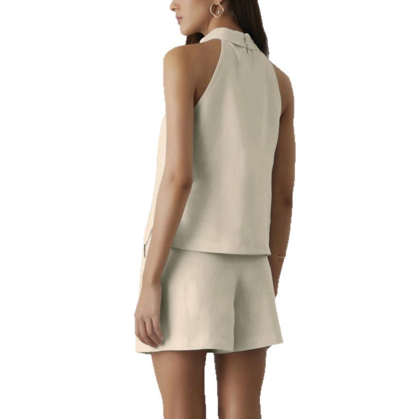 Ensemble Femme – Top Halter & Pantalon Large