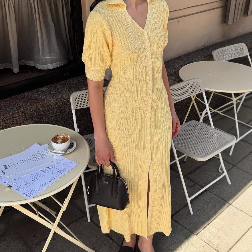 SOLÉANA — Robe Longue Maille Élégante