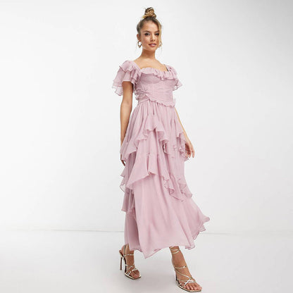 Robe Chic Femme – Plissée et Élégante