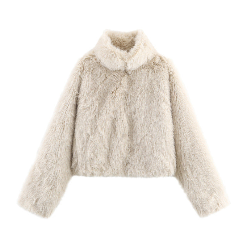 Manteau d'hiver effet fourrure