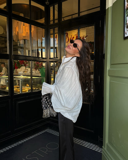 AMÉLIA — Chemise Chic à Manches Bouffantes