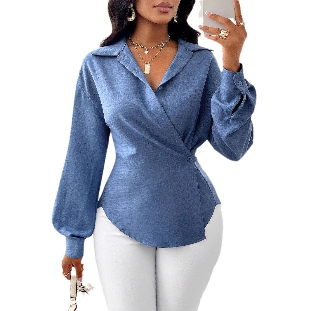 Blouse Femme Manches Longues – Style Élégant