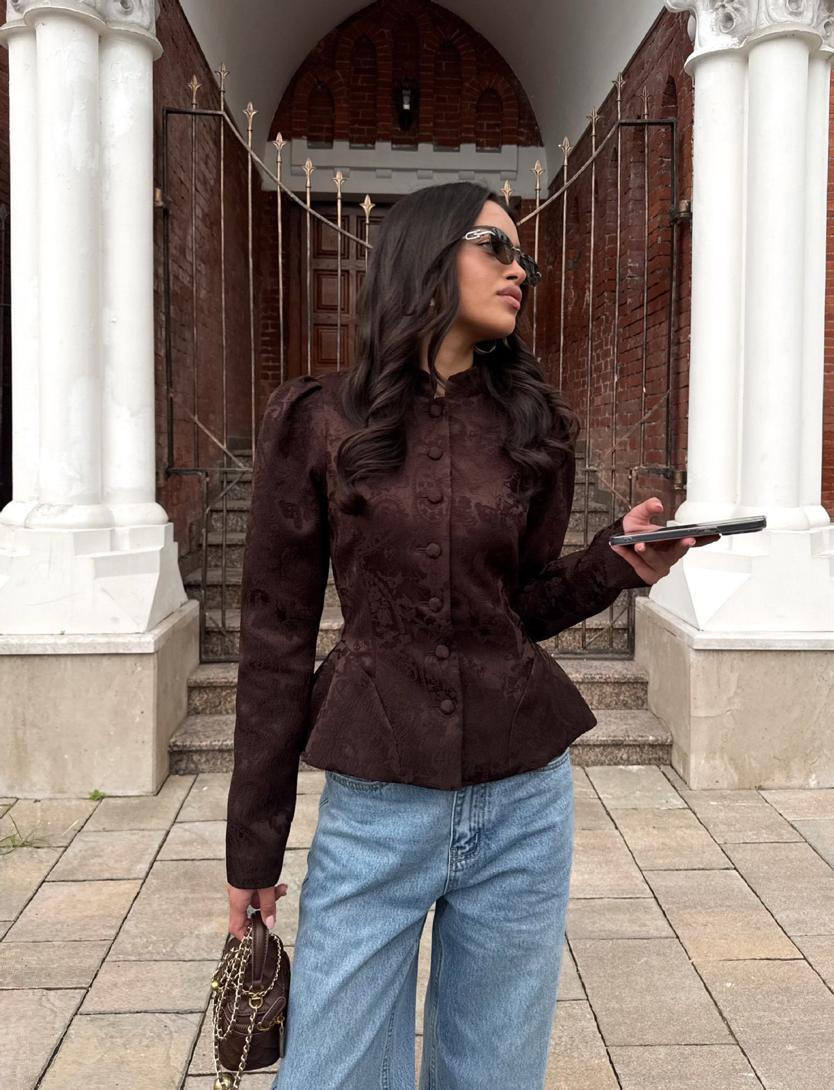 VALÉRINE — Blazer Femme à Col Montant