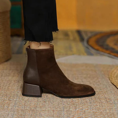 Bottes Martin Mi-Hautes en Suédine