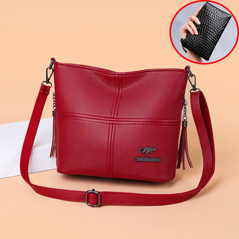 Lyra – Sac Bandoulière Effet Crocodile