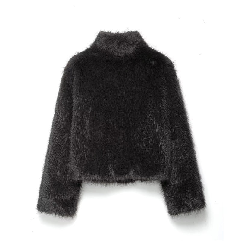 Manteau d'hiver effet fourrure