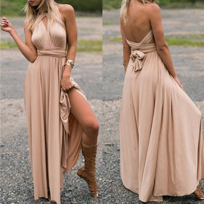 SÉRÉNIA — Robe Longue Dos Nu Élégante
