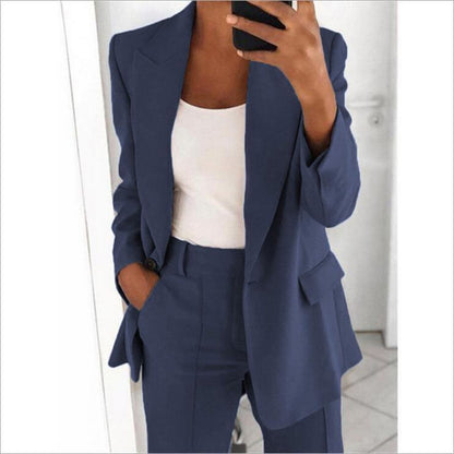 Look Femme Élégant – Blazer & Pantalon Ajusté
