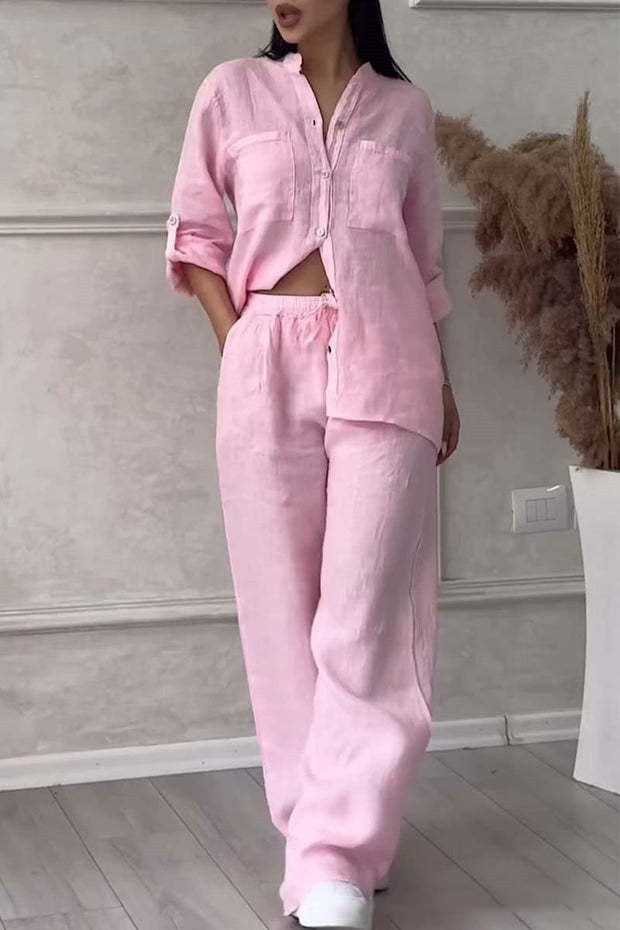 Ensemble Femme – Haut Lacé & Pantalon Assorti