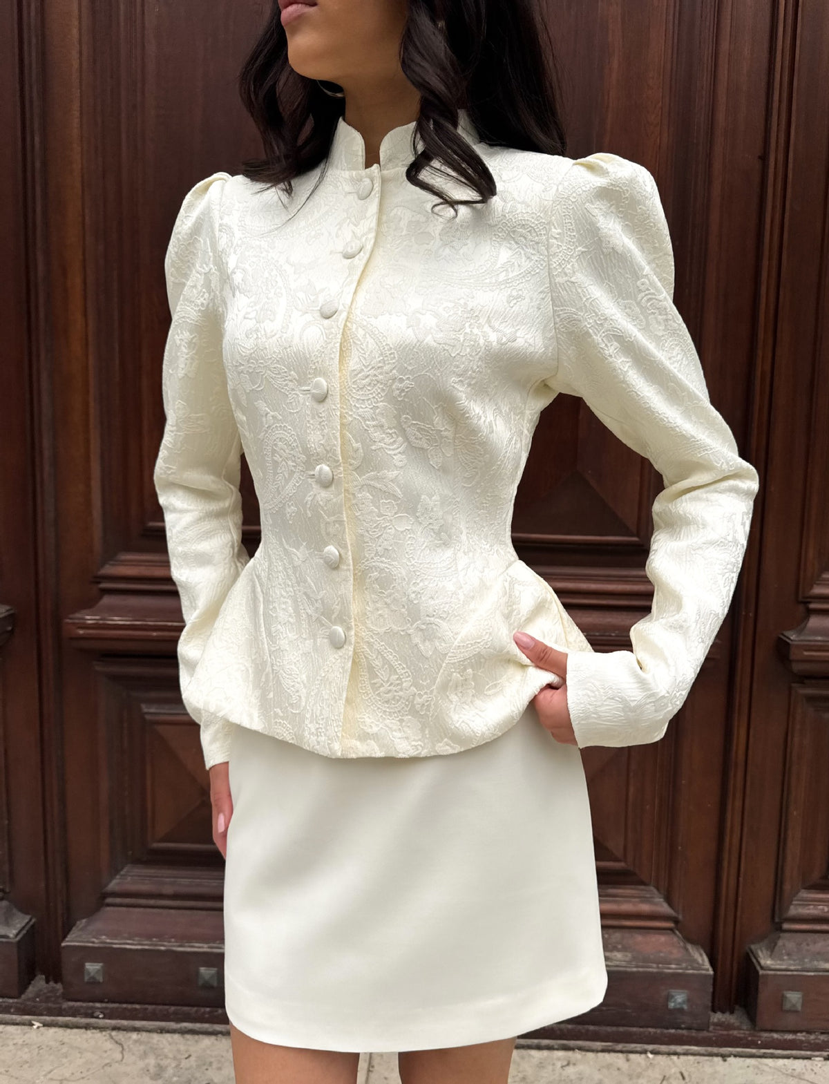 VALÉRINE — Blazer Femme à Col Montant