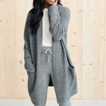KNITÉA — Cardigan Long en Maille Élégant