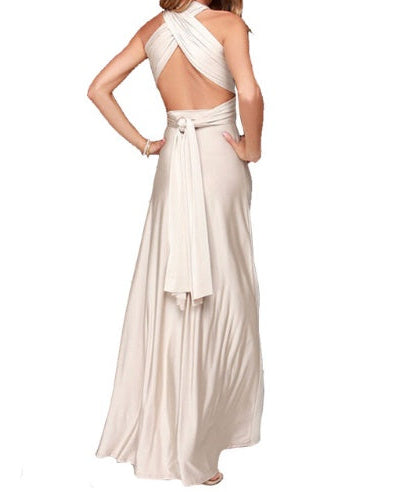 SÉRÉNIA — Robe Longue Dos Nu Élégante