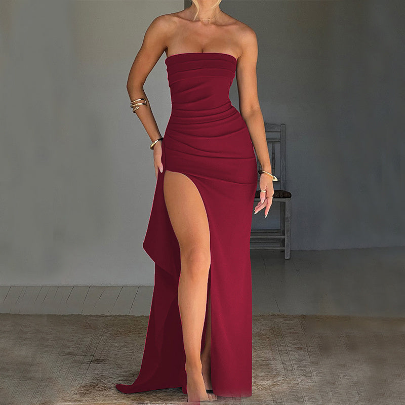 SCARLÉA — Robe Longue Fendue Élégante