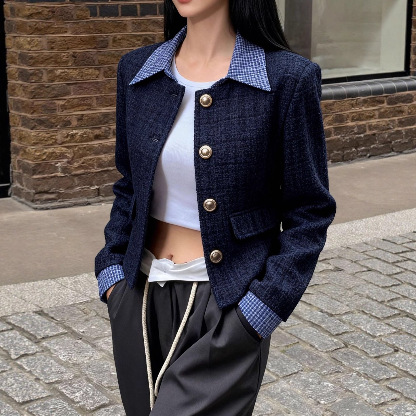 Carélia – veste à Carreaux
