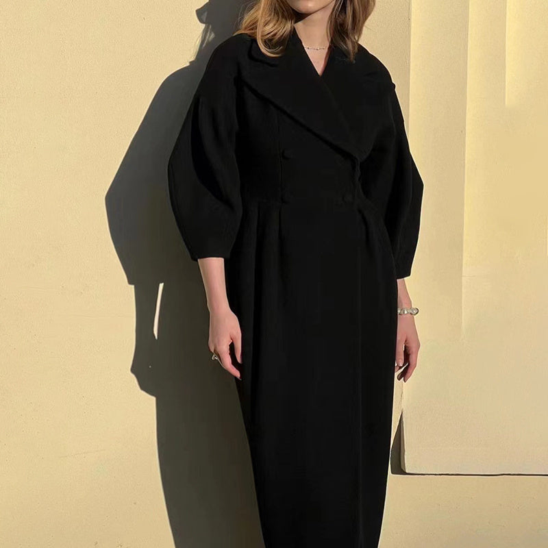 Manteau long classique d'hiver
