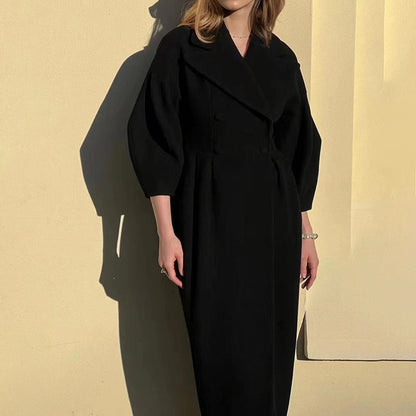 Manteau long classique d'hiver