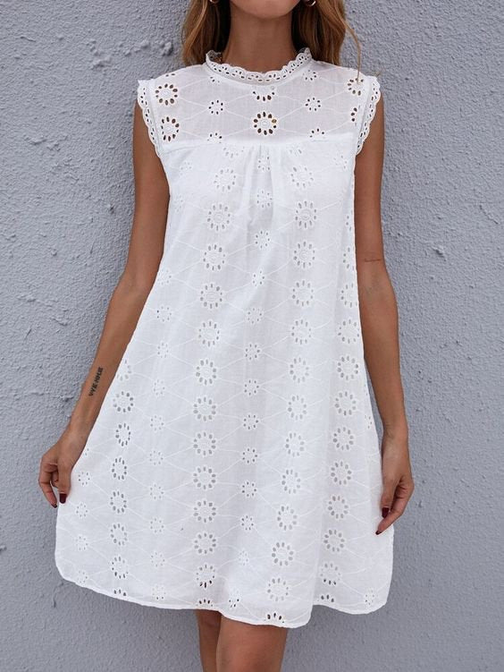 Robe Mi-Longue Dentelle Bohème – Coupe Légère