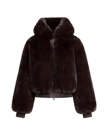 COCOFUR— Veste Fausse Fourrure Zippée