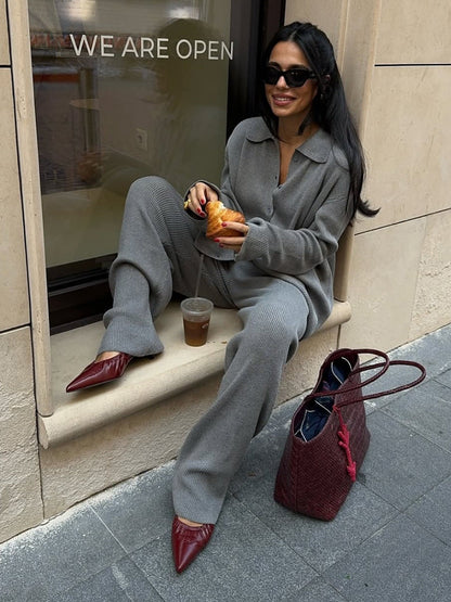 Haruna – Ensemble Casual Élégance Minimaliste
