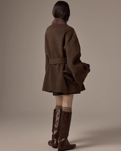 Éloria – Manteau Laine Élégance Urbaine