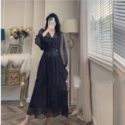 SENORA — Robe Élégante en Couleurs Unies