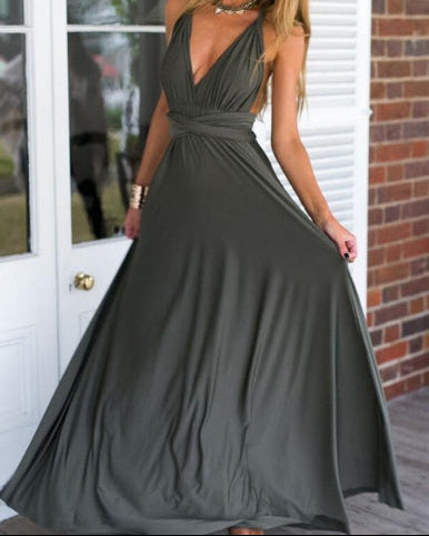 SÉRÉNIA — Robe Longue Dos Nu Élégante