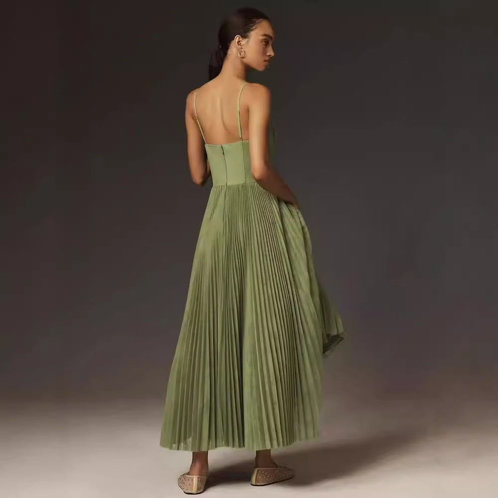 OLIVÉRA — Robe Longue Plissée Élégante