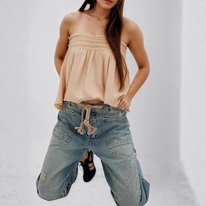 Kaelia – Jean Baggy à Grandes Poches