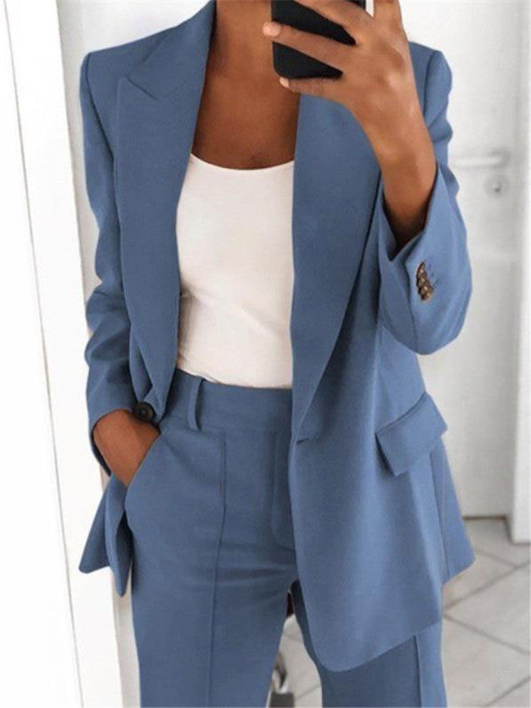 Look Femme Élégant – Blazer & Pantalon Ajusté