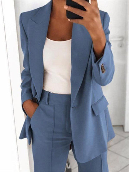 Look Femme Élégant – Blazer & Pantalon Ajusté
