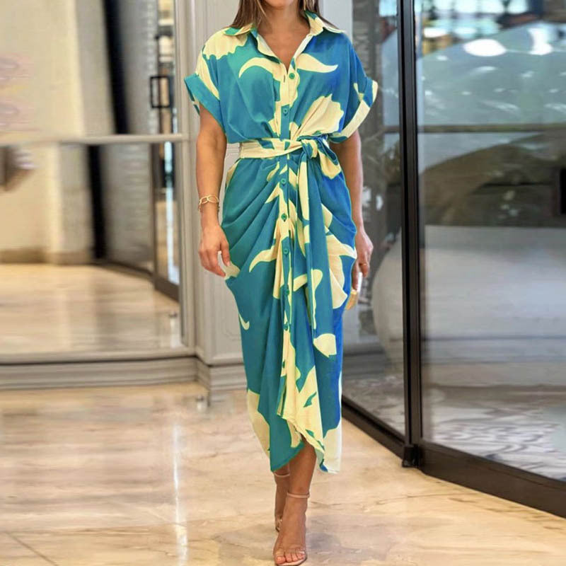 Robe A-Ligne Femme – Style Élégant & Floral