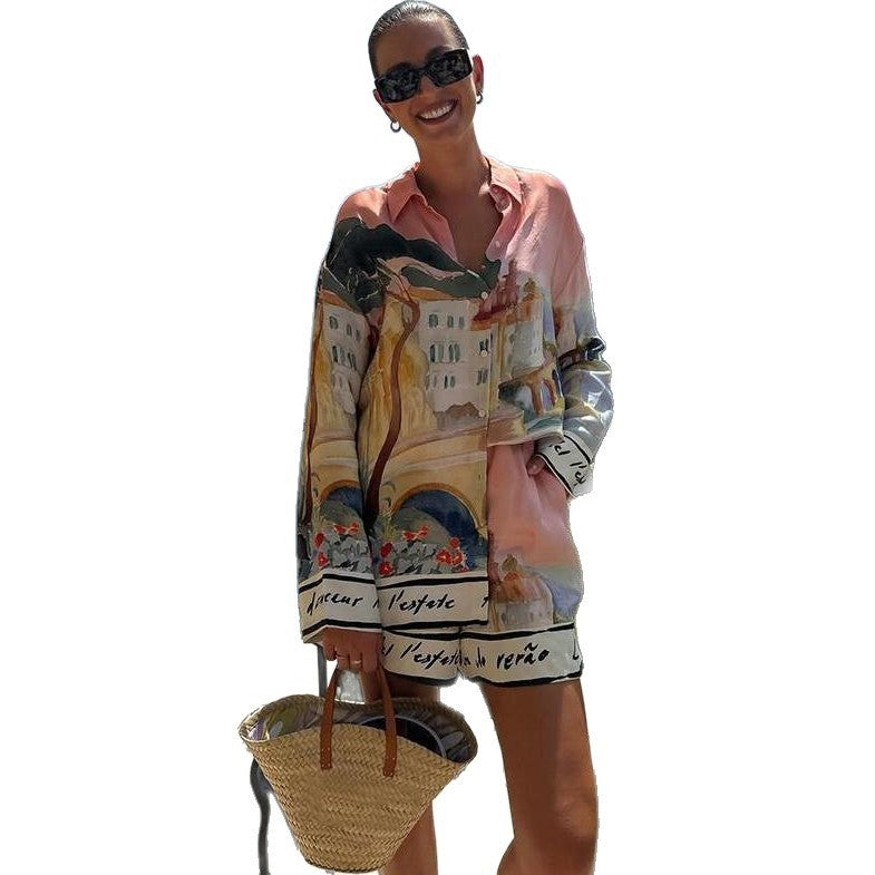 Ensemble Estival Imprimé – Chemise & Short
