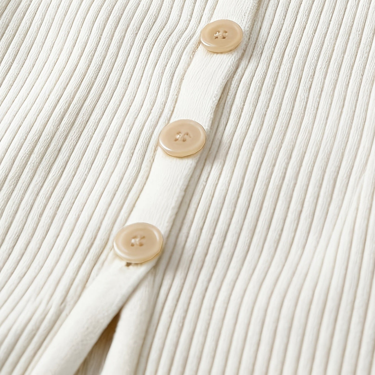ÉLÉVANA — Robe Midi en Maille Côtelée à Fente