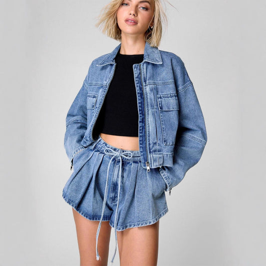 Zelia – Ensemble Denim Veste & Short