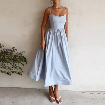 AZÉLYA — Robe Midi Minimaliste