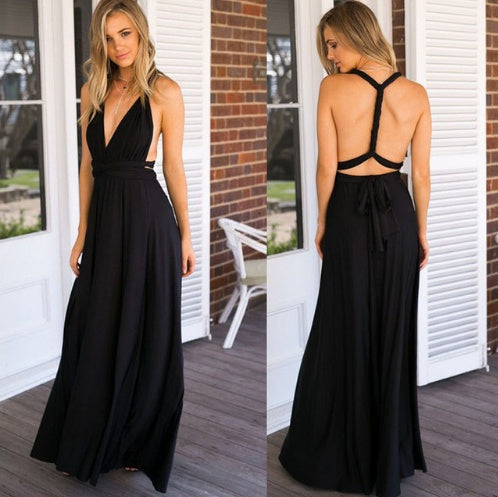 SÉRÉNIA — Robe Longue Dos Nu Élégante