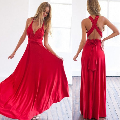 SÉRÉNIA — Robe Longue Dos Nu Élégante