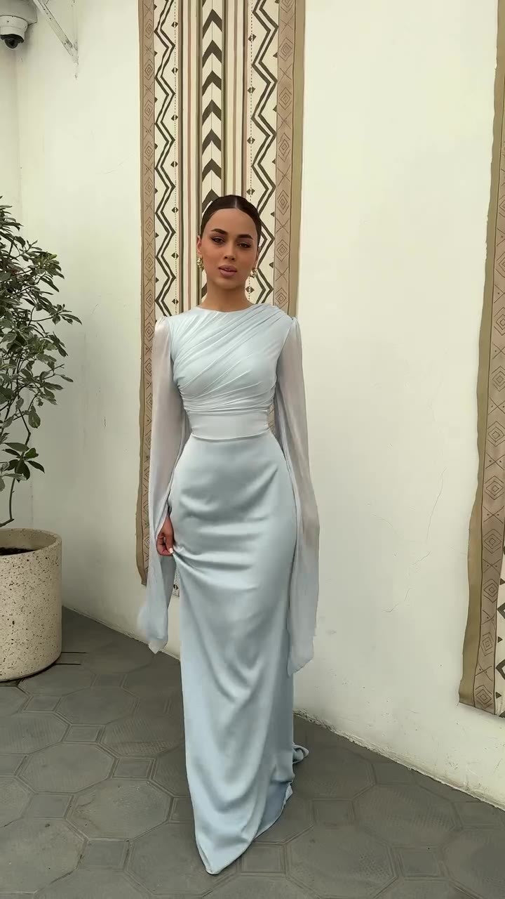 ROSALYNE — Robe Élégante Manches Fluides