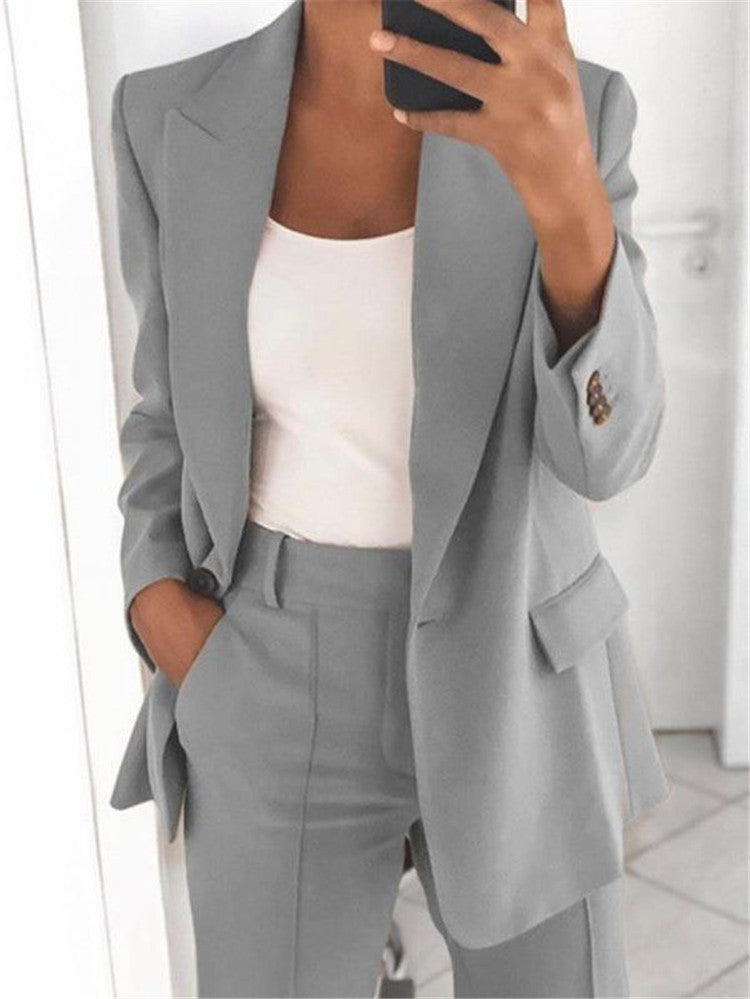 Look Femme Élégant – Blazer & Pantalon Ajusté