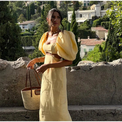 YSALINE — Robe Midi Élégante
