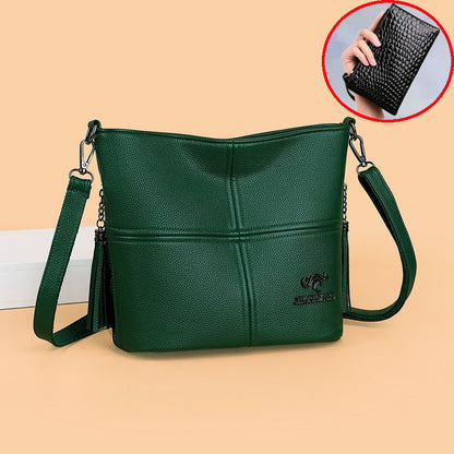 Lyra – Sac Bandoulière Effet Crocodile