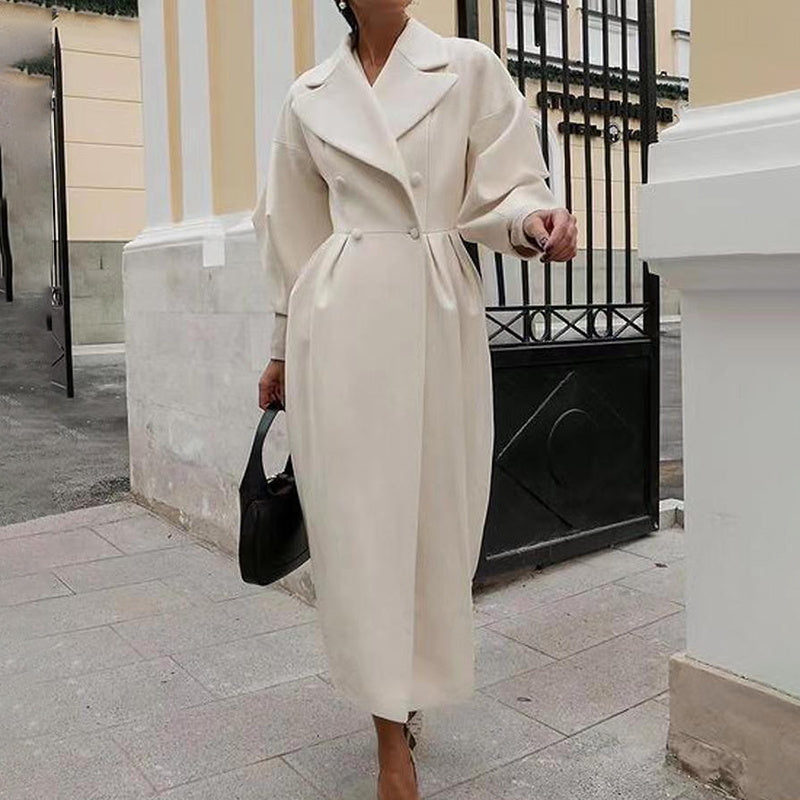 Manteau long classique d'hiver