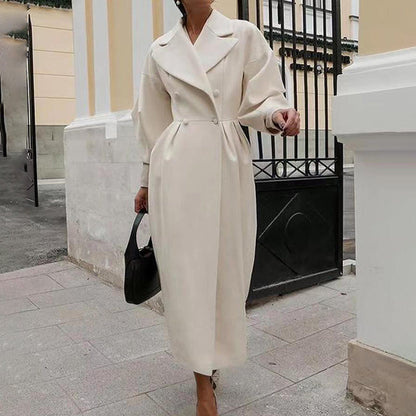 Manteau long classique d'hiver