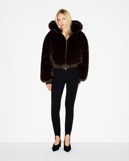 COCOFUR— Veste Fausse Fourrure Zippée