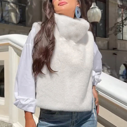 Gilet Femme Ample – Couleurs Unies