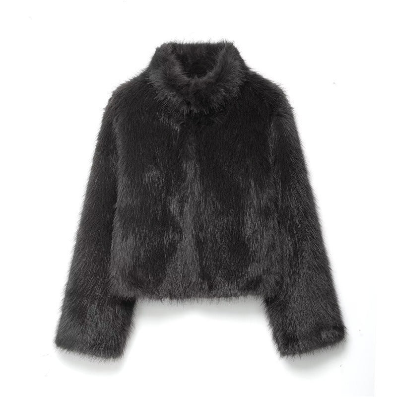 Manteau d'hiver effet fourrure