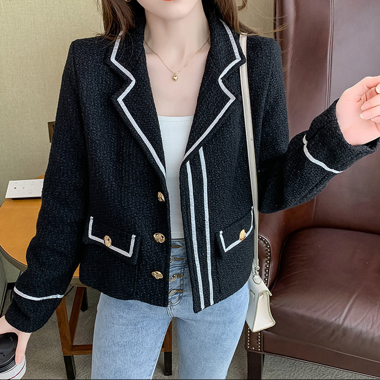 VELSIRA — Veste  Courte Élégante à Coupe Droite